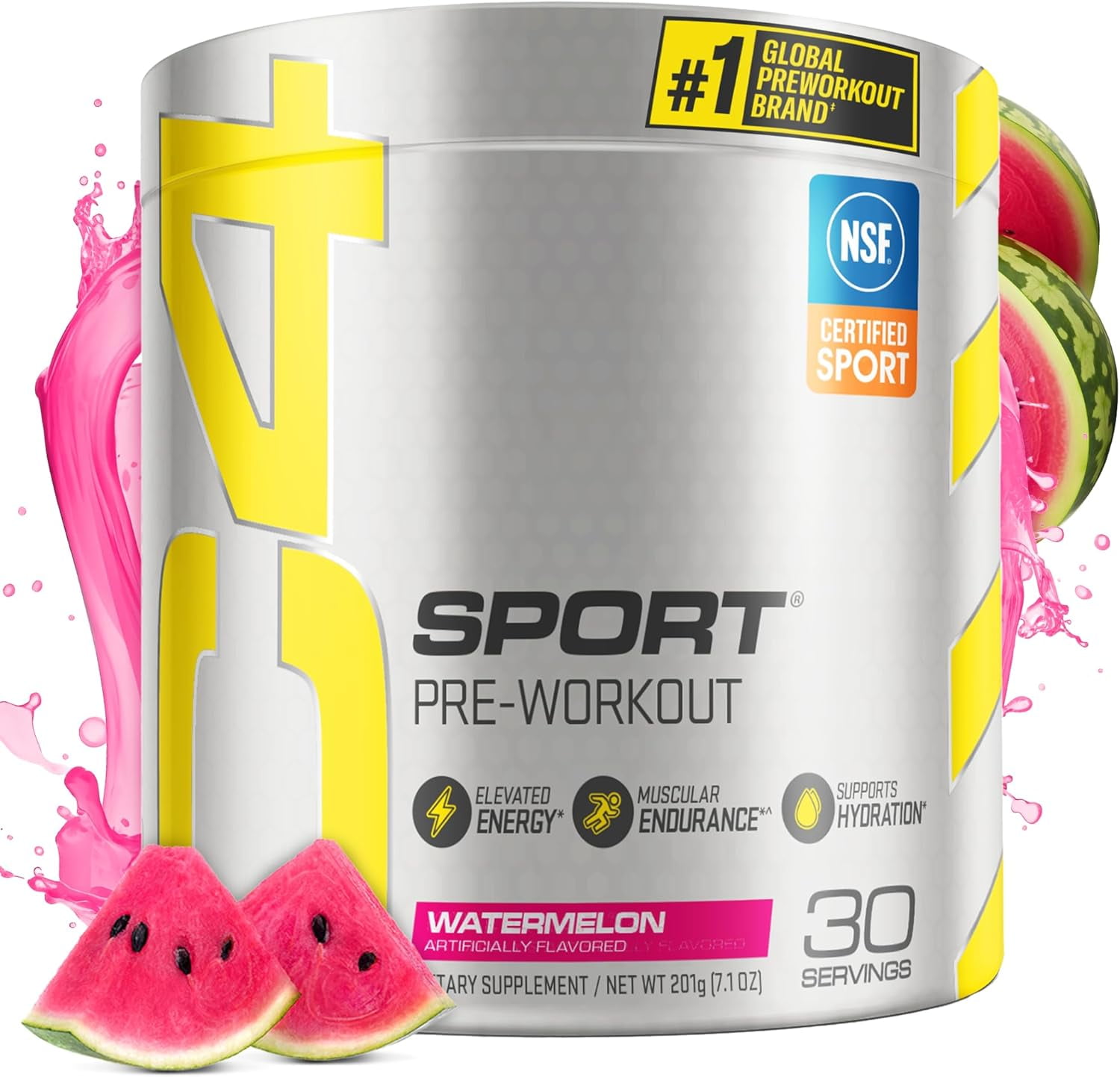 Cellucor C4 Sport Watermelon Pre-Workout Powder 30 Servings for Energy Boost