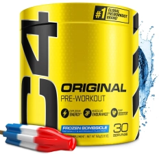 Cellucor C4 Original Preworkout Powder Frozen Bombsicle Energy Endurance Creatine 30 Servings
