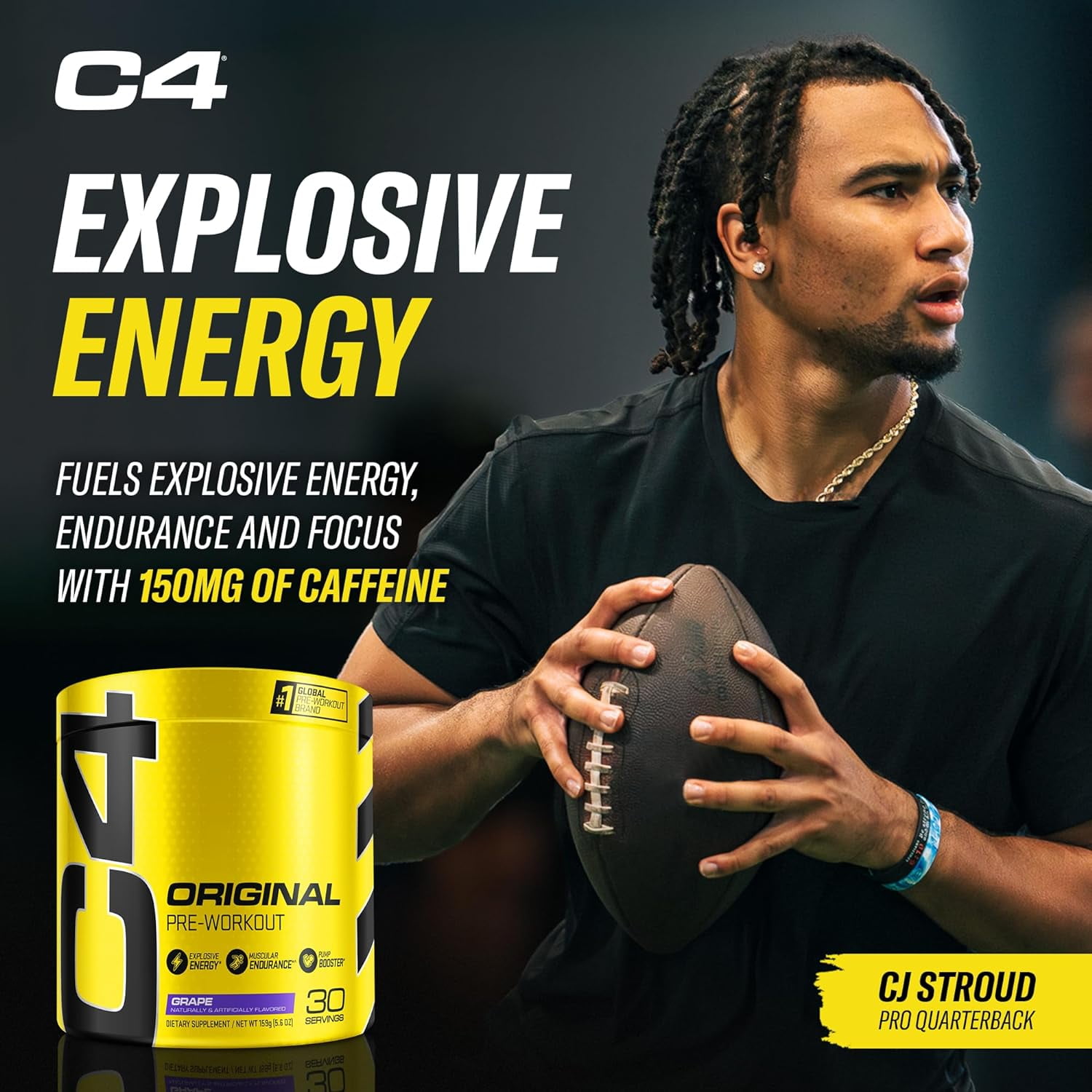 Cellucor C4 Original Preworkout Powder Frozen Bombsicle Energy Endurance Creatine 30 Servings