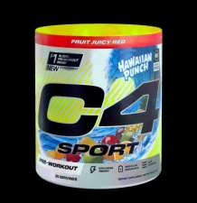 Cellucor C4 Sport Hawaiian Punch Fruit Juicy Red Pre-Workout Powder - 2X