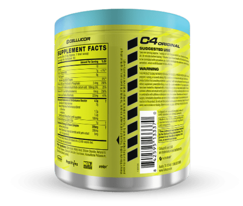 Cellucor C4 Original Icy Blue Razz Pre Workout Powder for Enhanced Performance 2X