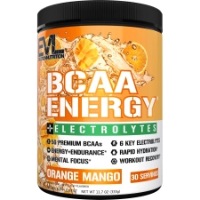 EVLUTION NUTRITION BCAA ENERGY ELECTROLYTES PRE-WORKOUT RECOVERY POWDER 5G BCAA ENERGY ENDURANCE LEAN MUSCLE GROWTH AMINO ACID SUPPLEMENT RECOVERY DRINK 30 SERVINGS ORANGE MANGO