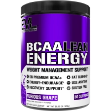 EVLUTION NUTRITION BCAA ENERGY POWDER NATURAL FAT BURNER PRE WORKOUT FOR PERFORMANCE RECOVERY EVLUTION NUTRITION BCAA LEAN ENERGY 30 SERVINGS FURIOUS GRAPE FLAVOR