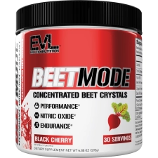 EVLUTION NUTRITION BEETMODE BEET ROOT POWDER NITRIC OXIDE BOOSTER BLACK CHERRY FLAVOR - PRE WORKOUT BEETS SUPPLEMENT FOR ENERGY AND PUMPS