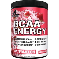 EVLUTION NUTRITION BCAA POWDER PRE WORKOUT ENERGY 30 SERVINGS WATERMELON FLAVOR WITH VITAMIN B12 AND C