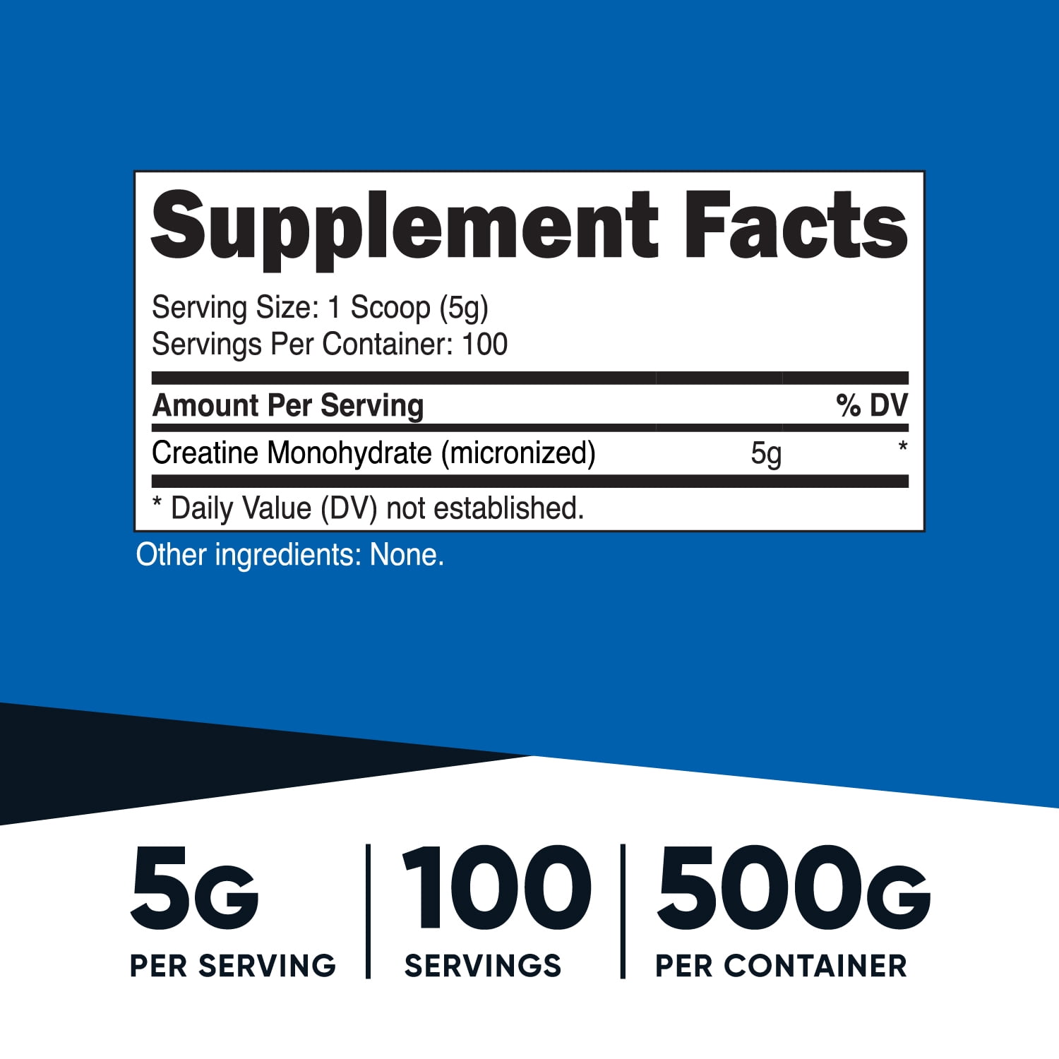Nutricost Creatine Monohydrate Powder 500g Unflavored Supplement for Fitness Enthusiasts