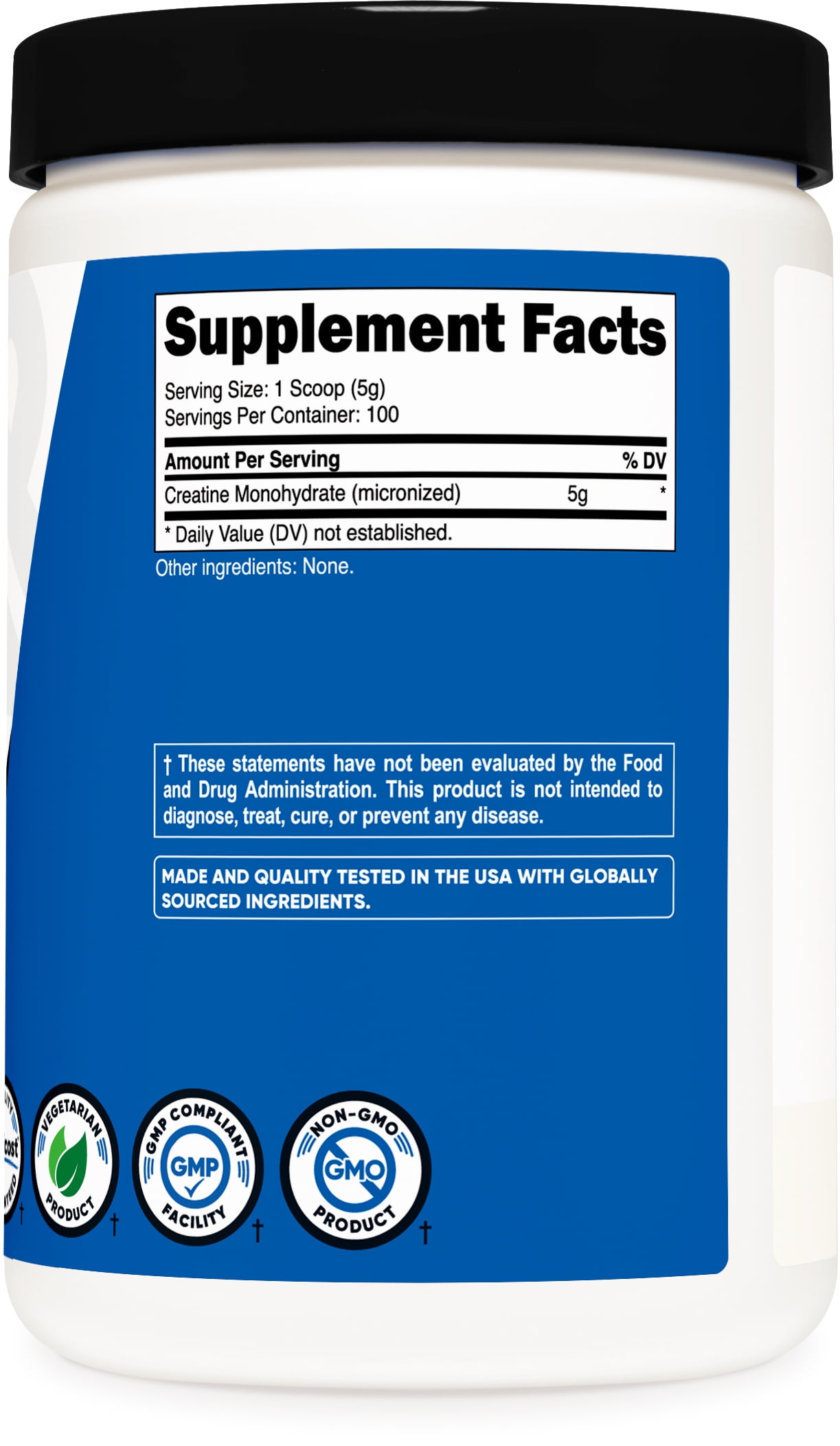 Nutricost Creatine Monohydrate Powder 500g Unflavored Supplement for Fitness Enthusiasts