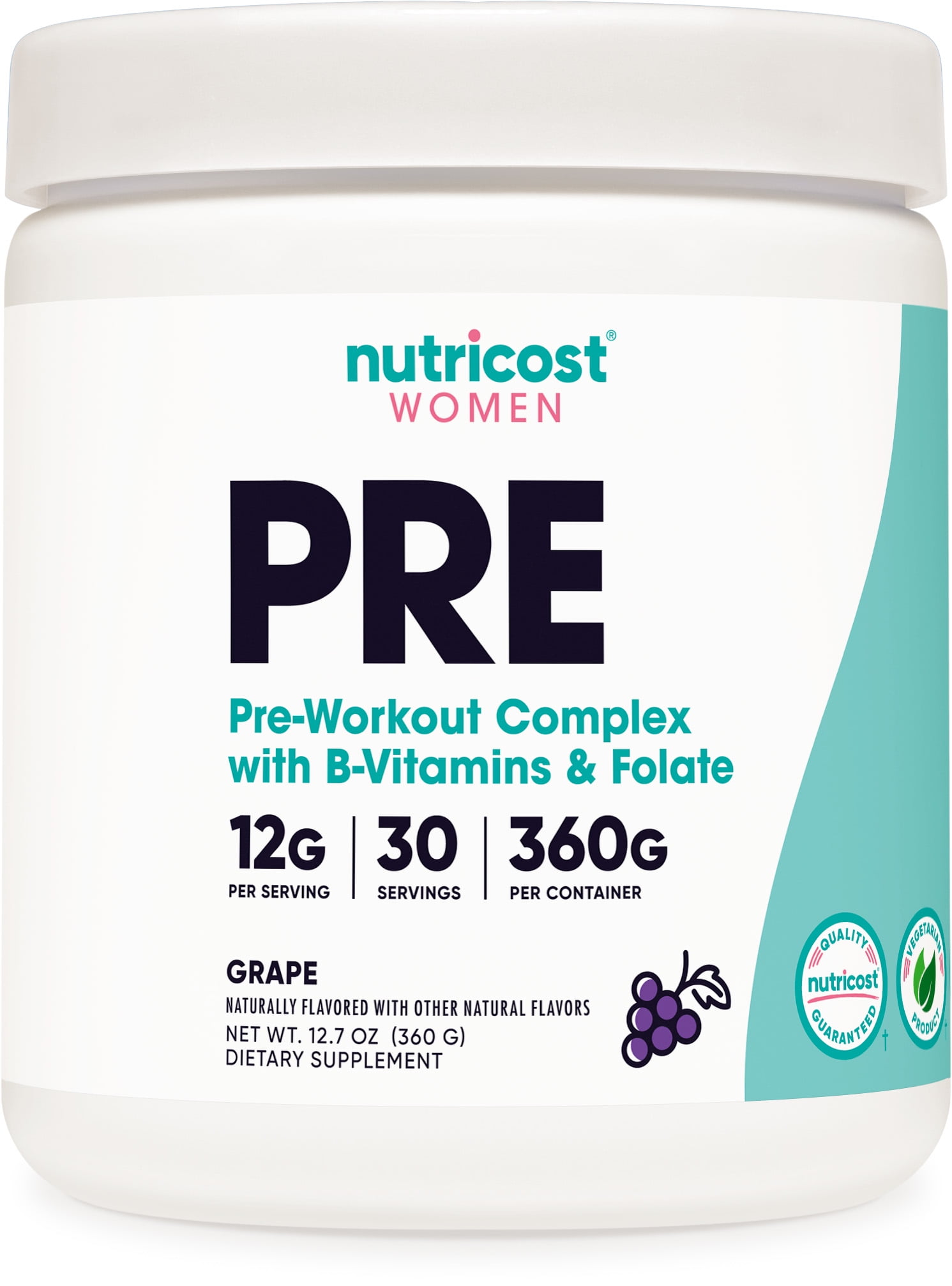Nutricost Women's Grape Pre-Workout Powder 30 Servings