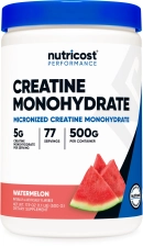 Nutricost Watermelon Creatine Monohydrate 500 Gram - Micronized Supplement