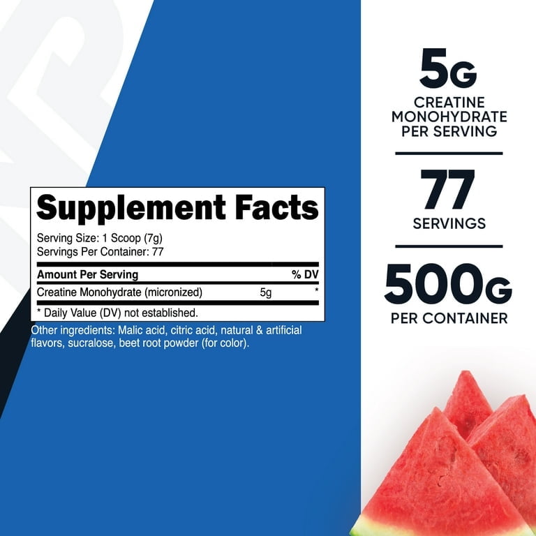Nutricost Watermelon Creatine Monohydrate 500 Gram - Micronized Supplement