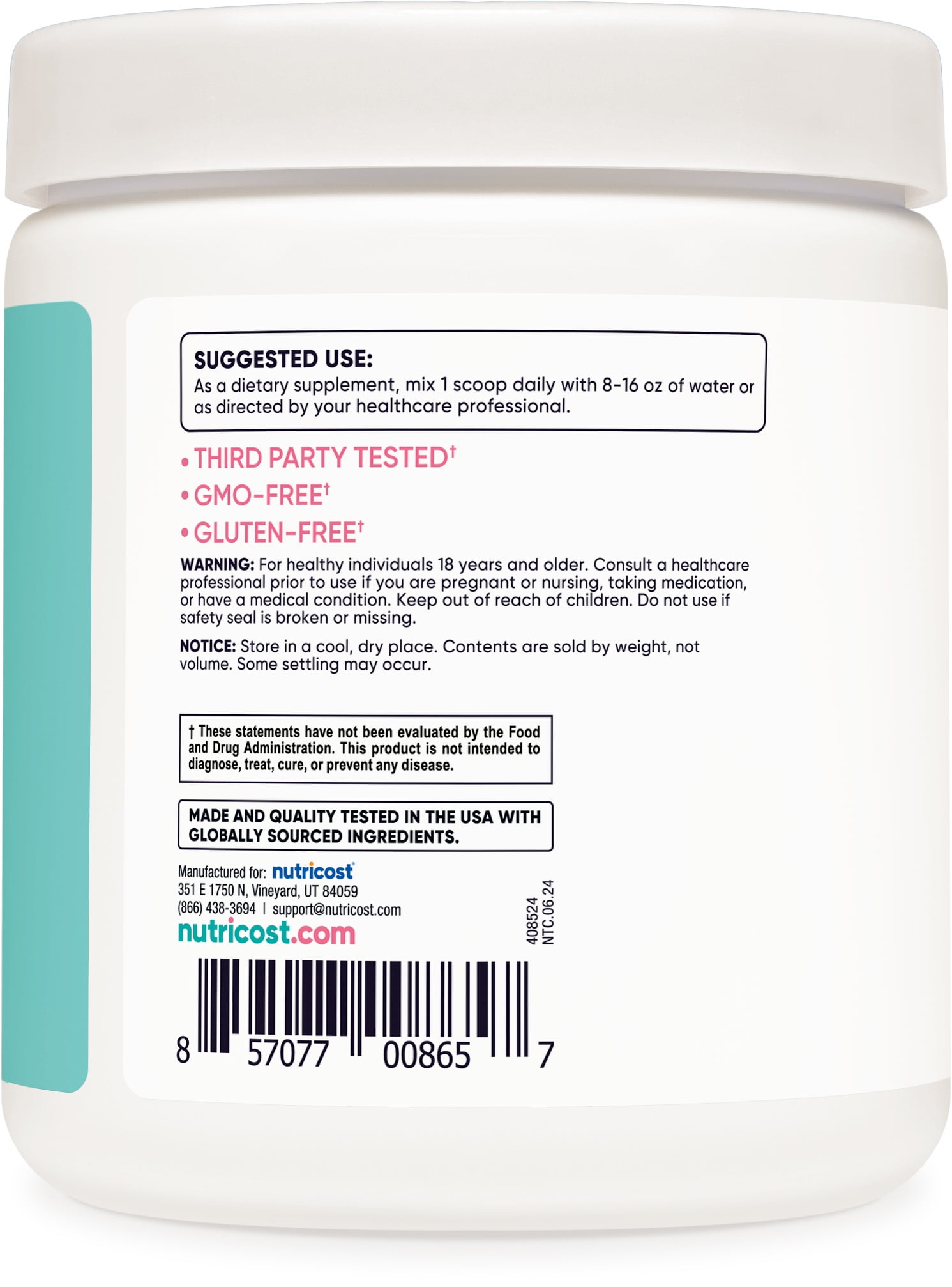 Nutricost Women's Watermelon BCAA Powder - 30 Servings