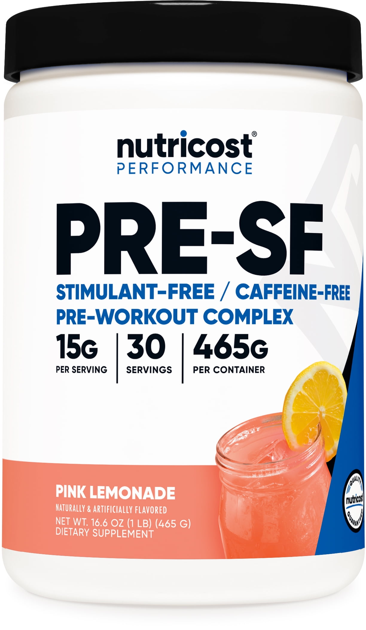 Nutricost Stimulant Free Pre Workout Powder 30 Servings Pink Lemonade Flavor