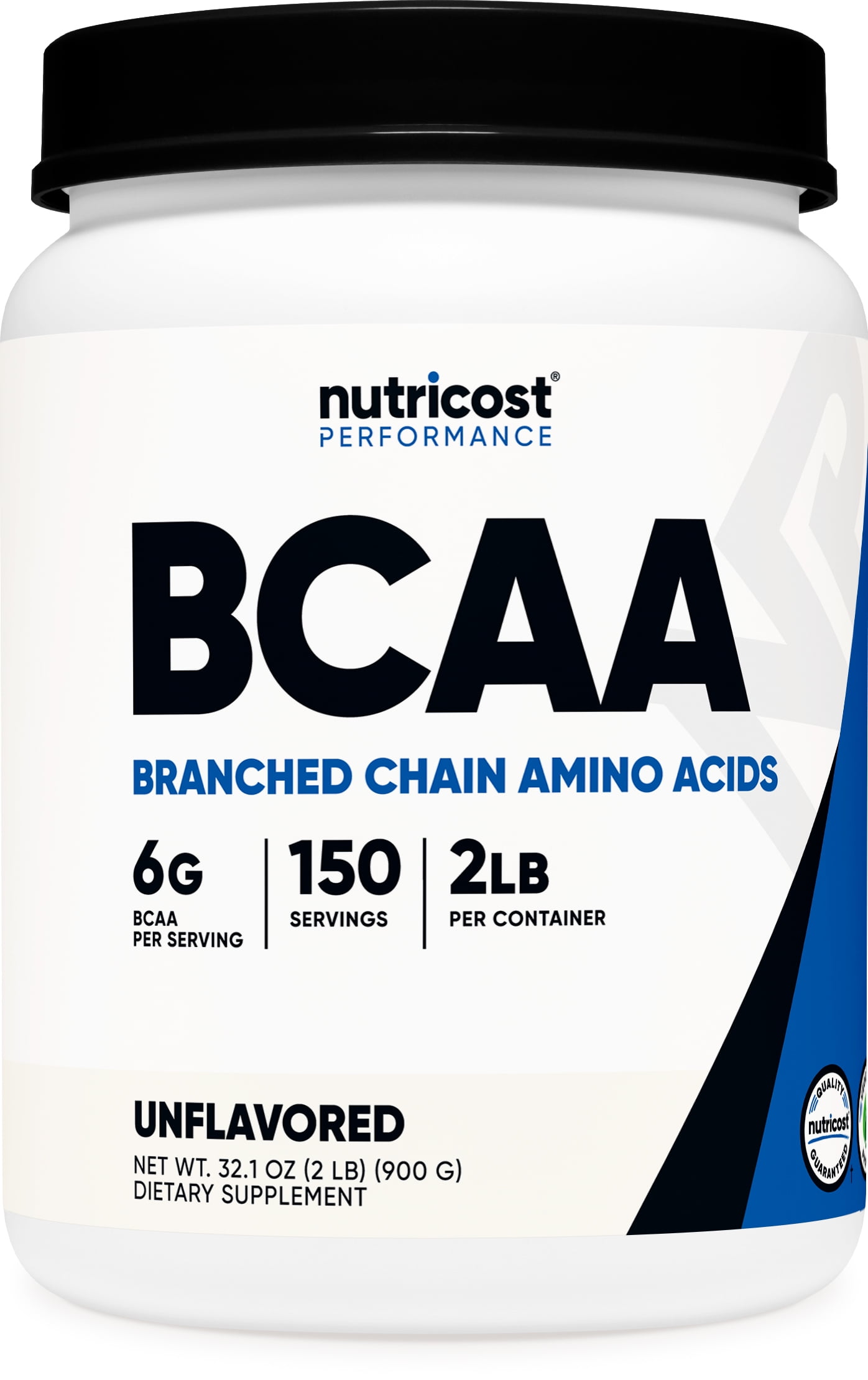 Nutricost BCAA Powder 2 1 1 Unflavored 150 Servings Amino Acid Supplement