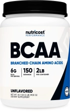 Nutricost BCAA Powder 2 1 1 Unflavored 150 Servings Amino Acid Supplement