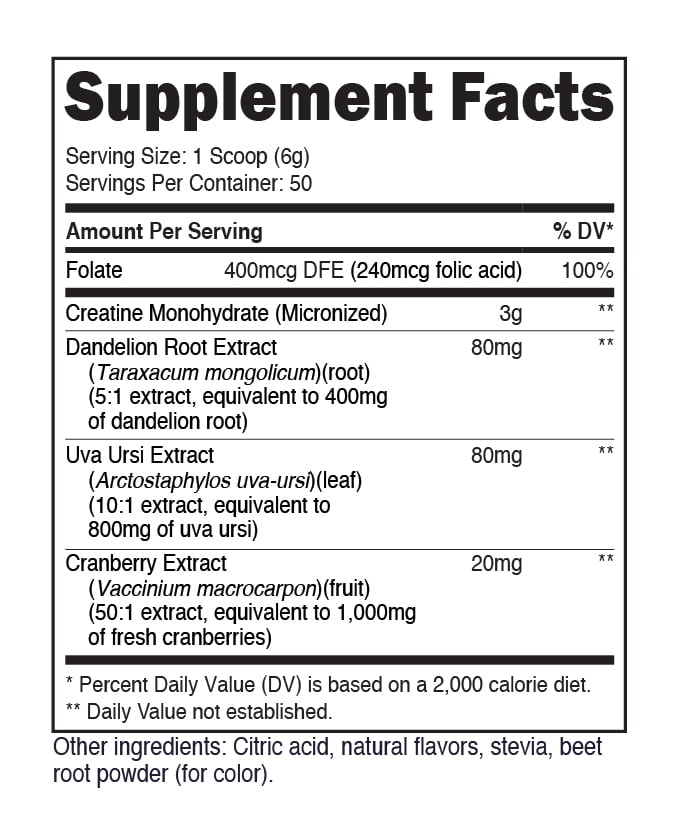Nutricost Women's Strawberry Lemonade Creatine Monohydrate Powder 50 Servings