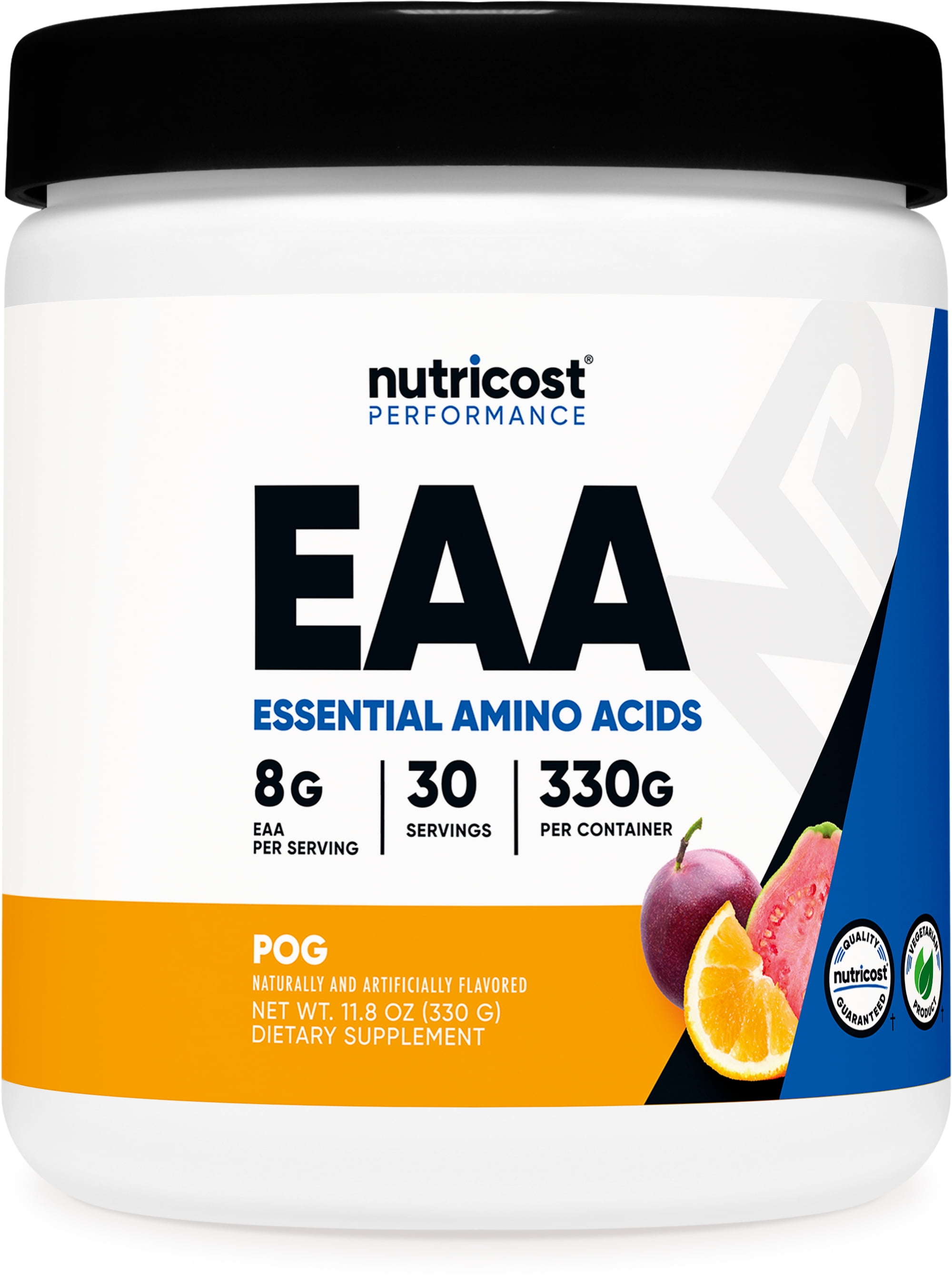 Nutricost EAA Supplement Powder 30 Servings Passion Fruit Orange and Guava POG