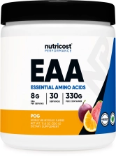Nutricost EAA Supplement Powder 30 Servings Passion Fruit Orange and Guava POG