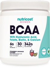 Nutricost BCAA Powder Women Strawberry Lemonade 30 Servings