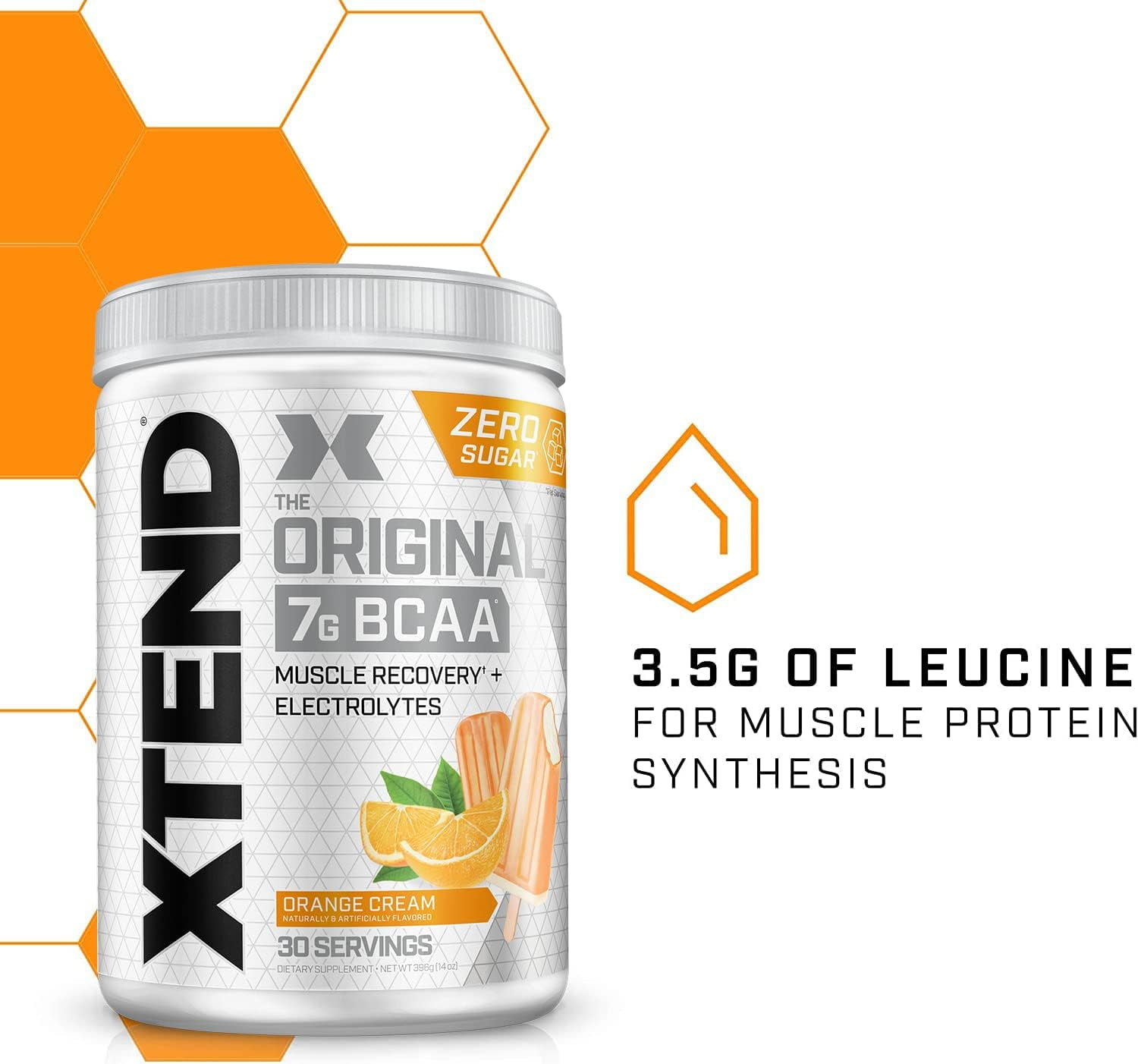 Xtend Original 7G BCAA Orange Cream 14 oz 396 g