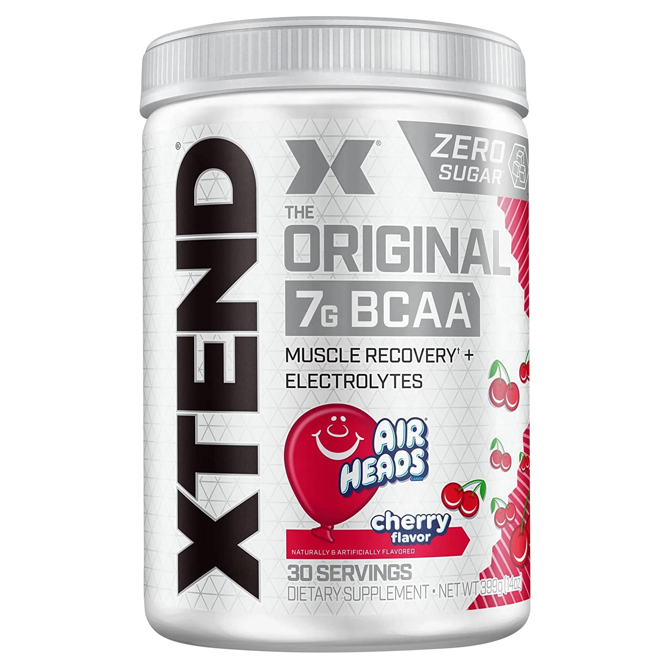 Xtend Original 7G BCAA Powder for Muscle Recovery Sugar-Free Airheads Cherry 30 Servings
