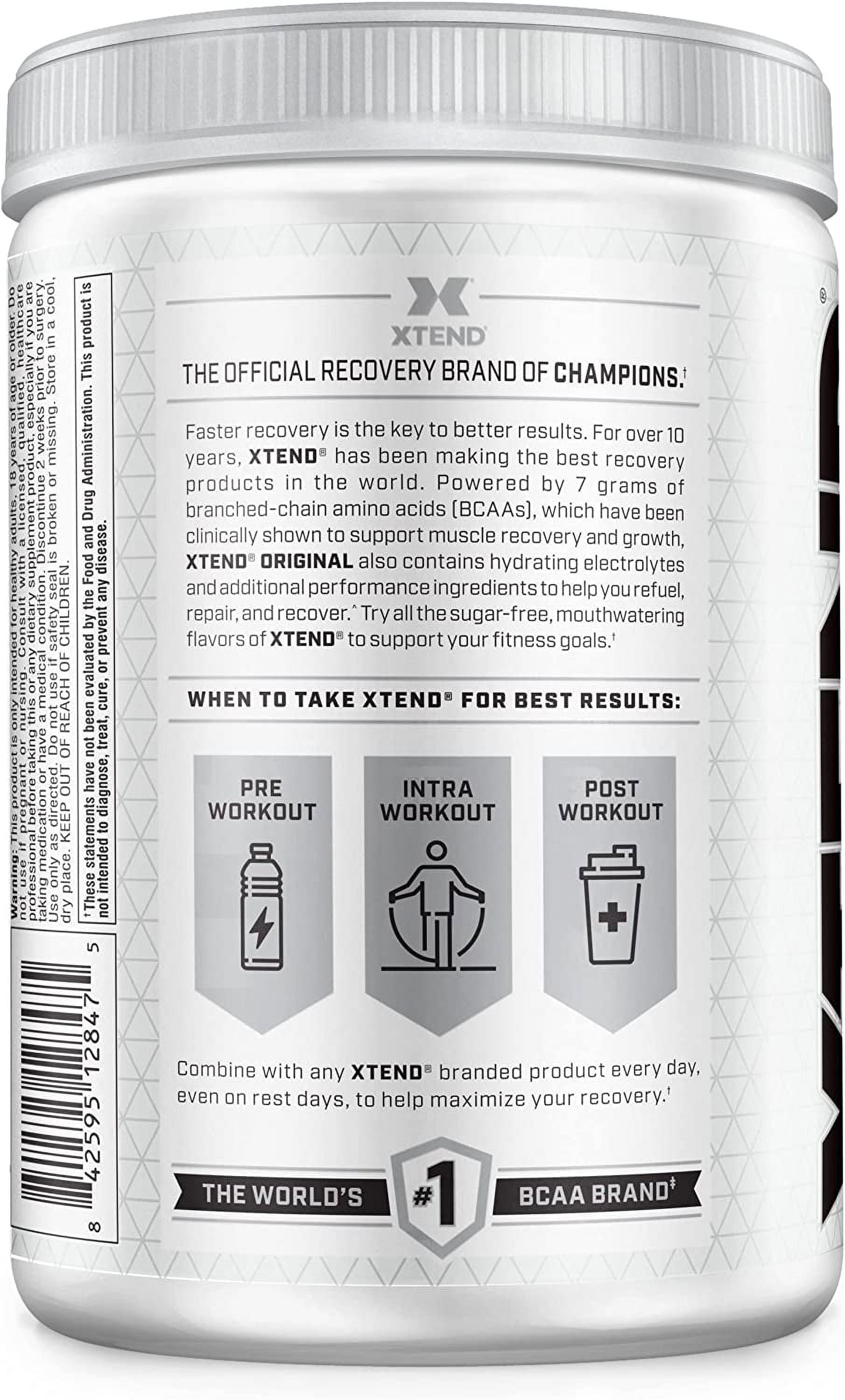 Xtend Original 7G BCAA Powder for Muscle Recovery Sugar-Free Airheads Cherry 30 Servings