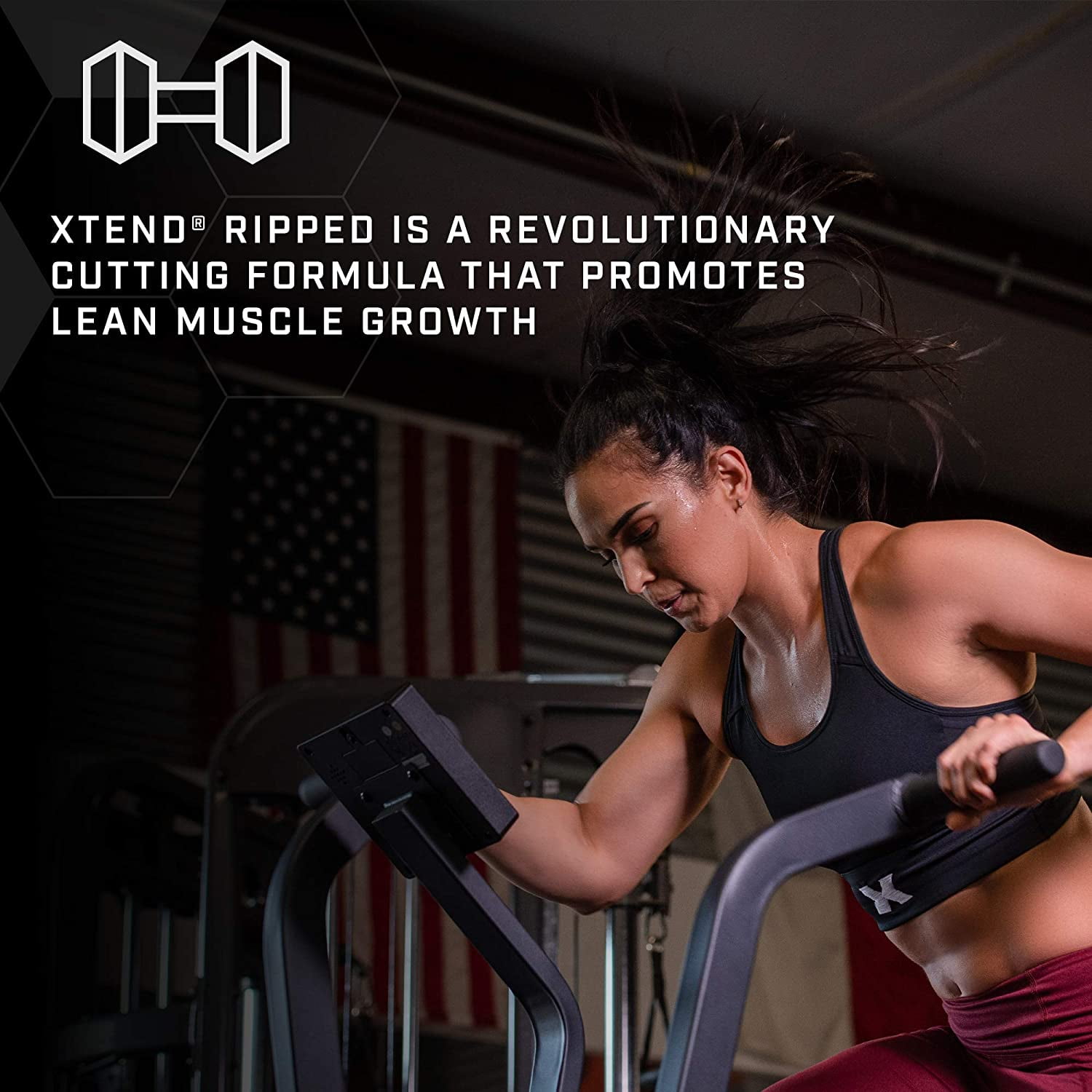 Xtend Ripped 7g BCAA Powder Muscle Recovery Sugar-Free Strawberry Kiwi Splash 30 Servings