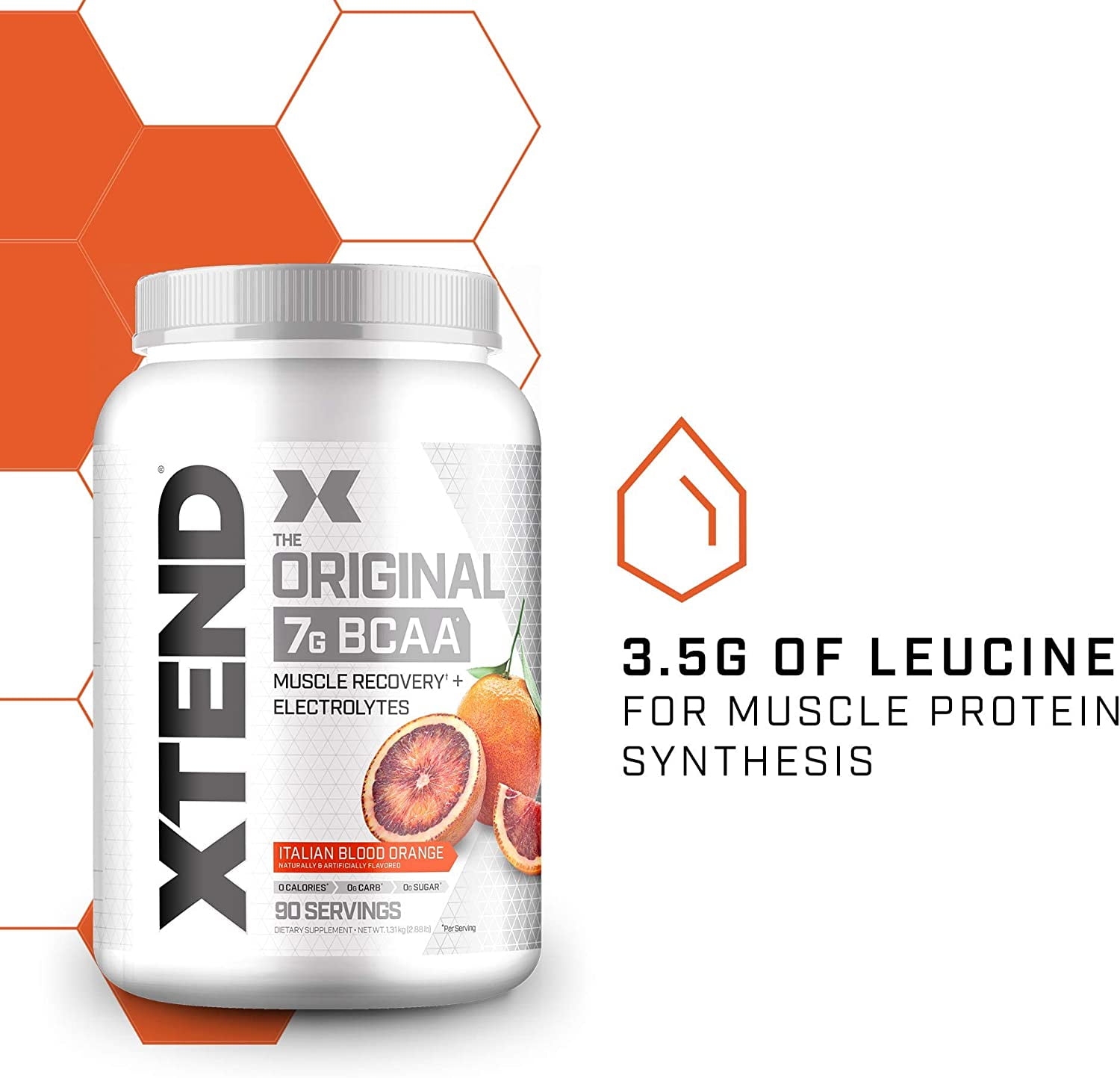 Xtend Original BCAA Powder Italian Blood Orange Muscle Recovery Electrolytes 90 Servings