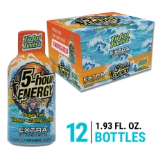5-Hour Energy Shot Extra Strength TIDAL TWIST Sugar Free Limited Edition 12 Pack 1.93 Oz