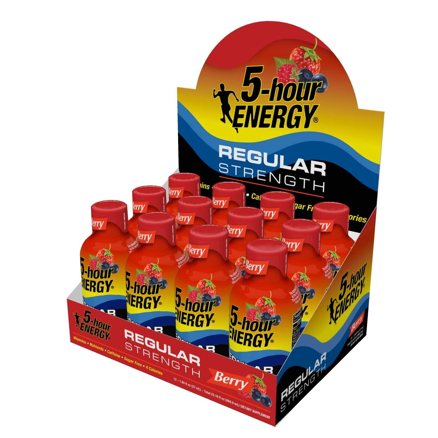 5 Hour Energy Shot Regular Strength Berry 1.93 Oz 24 Count