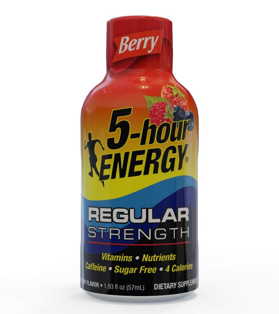 5 Hour Energy Shot Regular Strength Berry 1.93 Oz 24 Count
