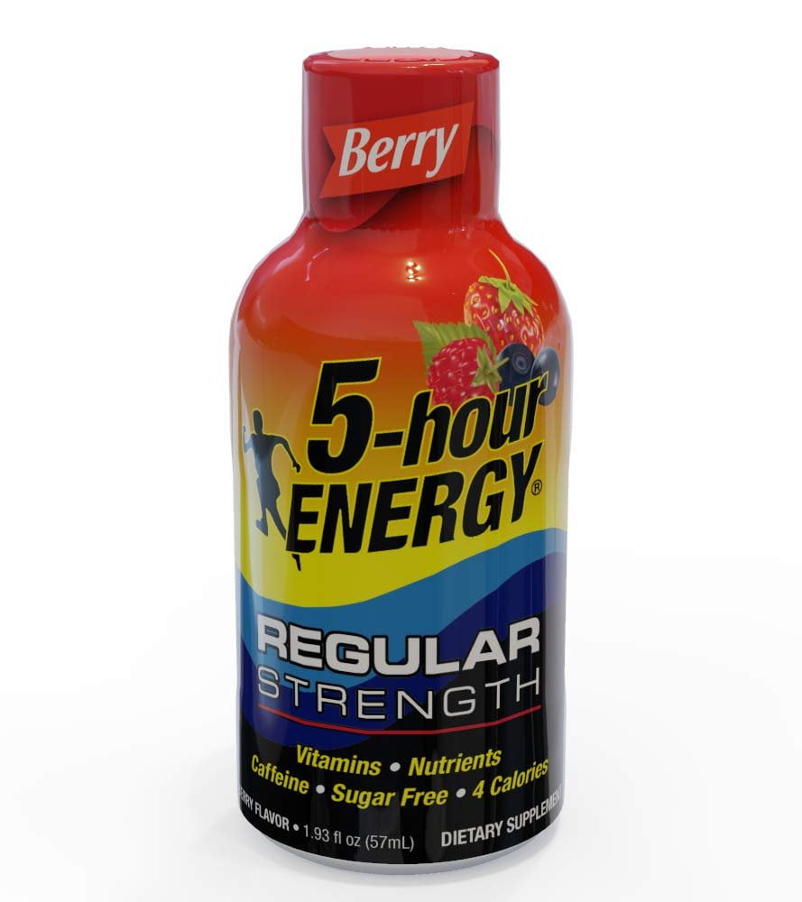 5 Hour Energy Shot Regular Strength Berry 1.93 Oz 24 Count