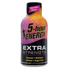 5-hour ENERGY Shot Extra Strength Hawaiian Breeze 1.93 fl oz Pack of 4 - Refreshing Energy Boost