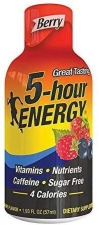 5 Hour Energy Drink Shot Berry 4Pack 24 Count Each