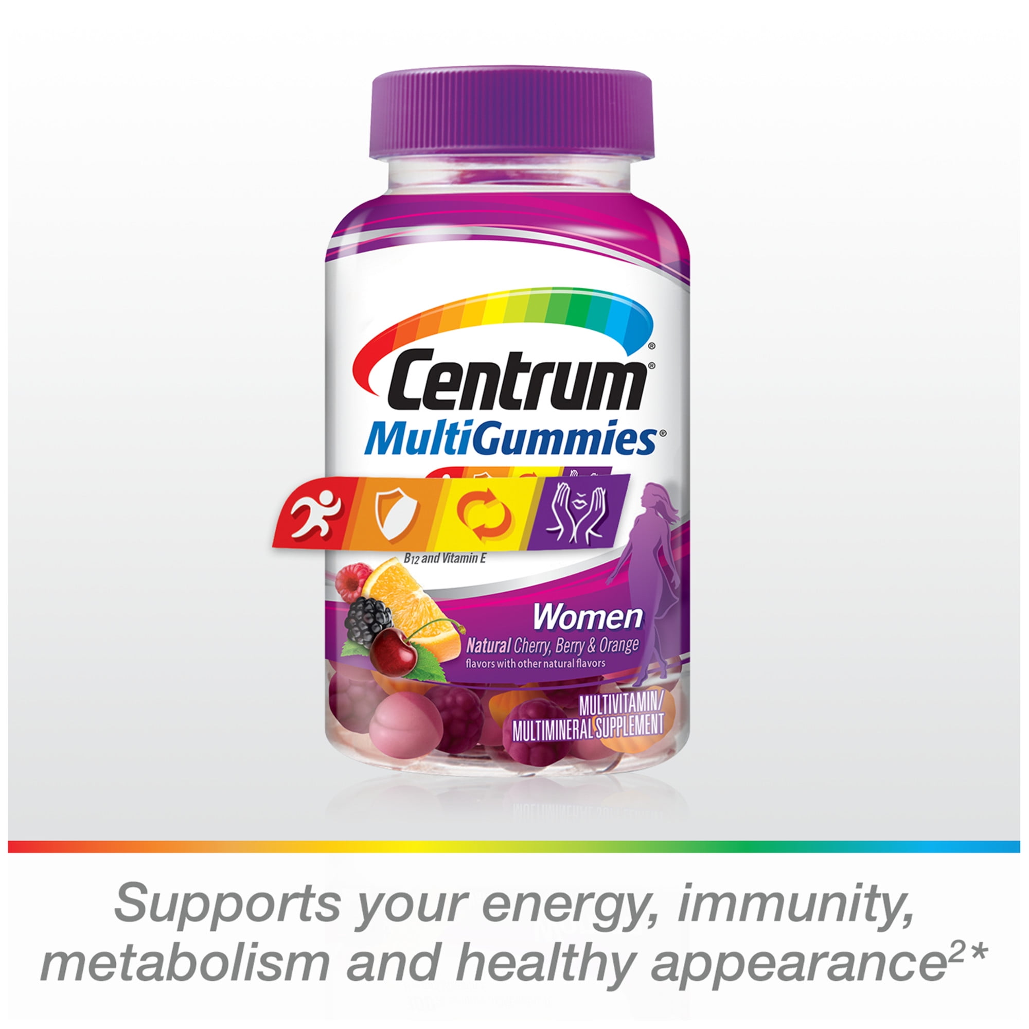 Centrum Women's Gummies with Assorted Fruit Flavor 70 Ct