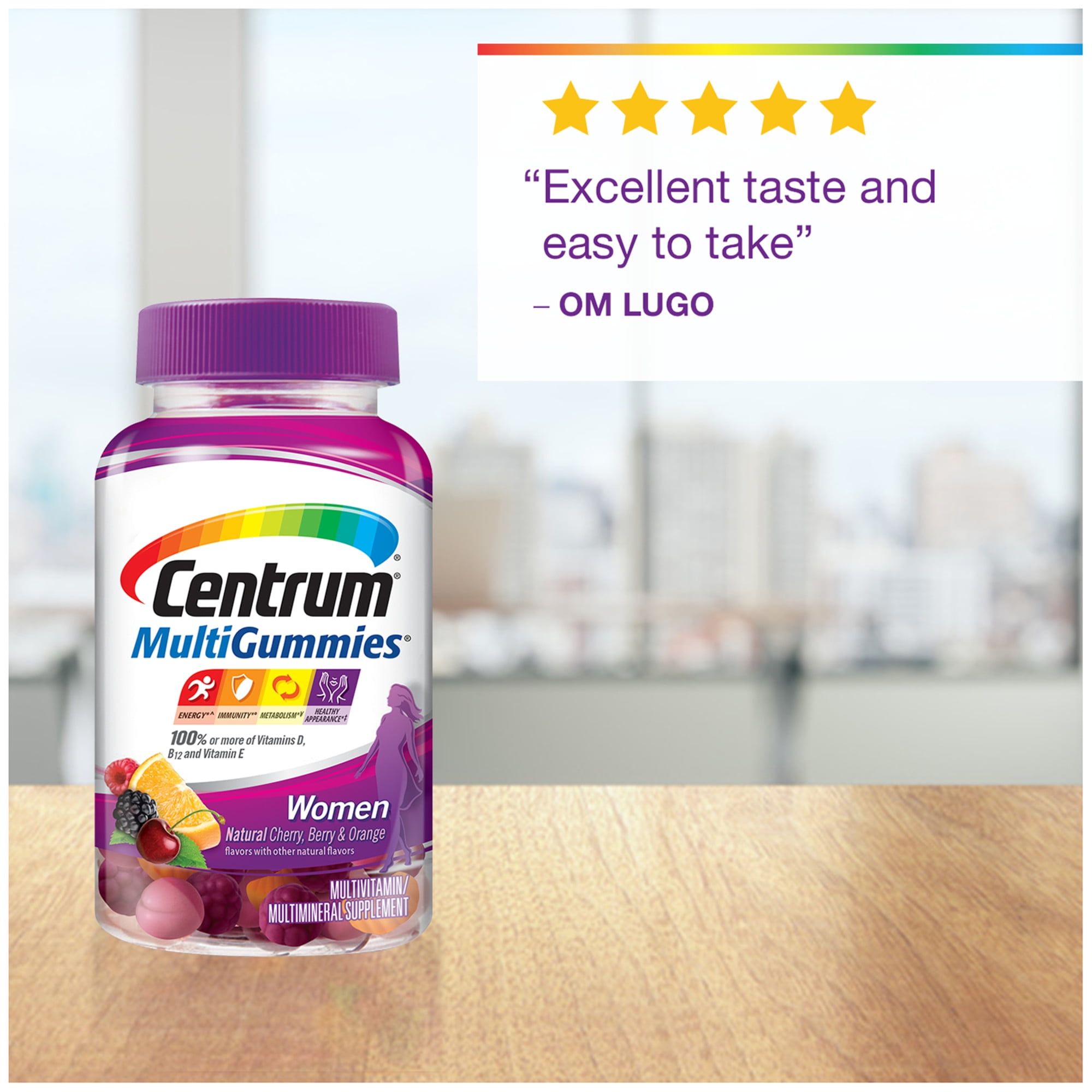 Centrum Women's Gummies with Assorted Fruit Flavor 70 Ct