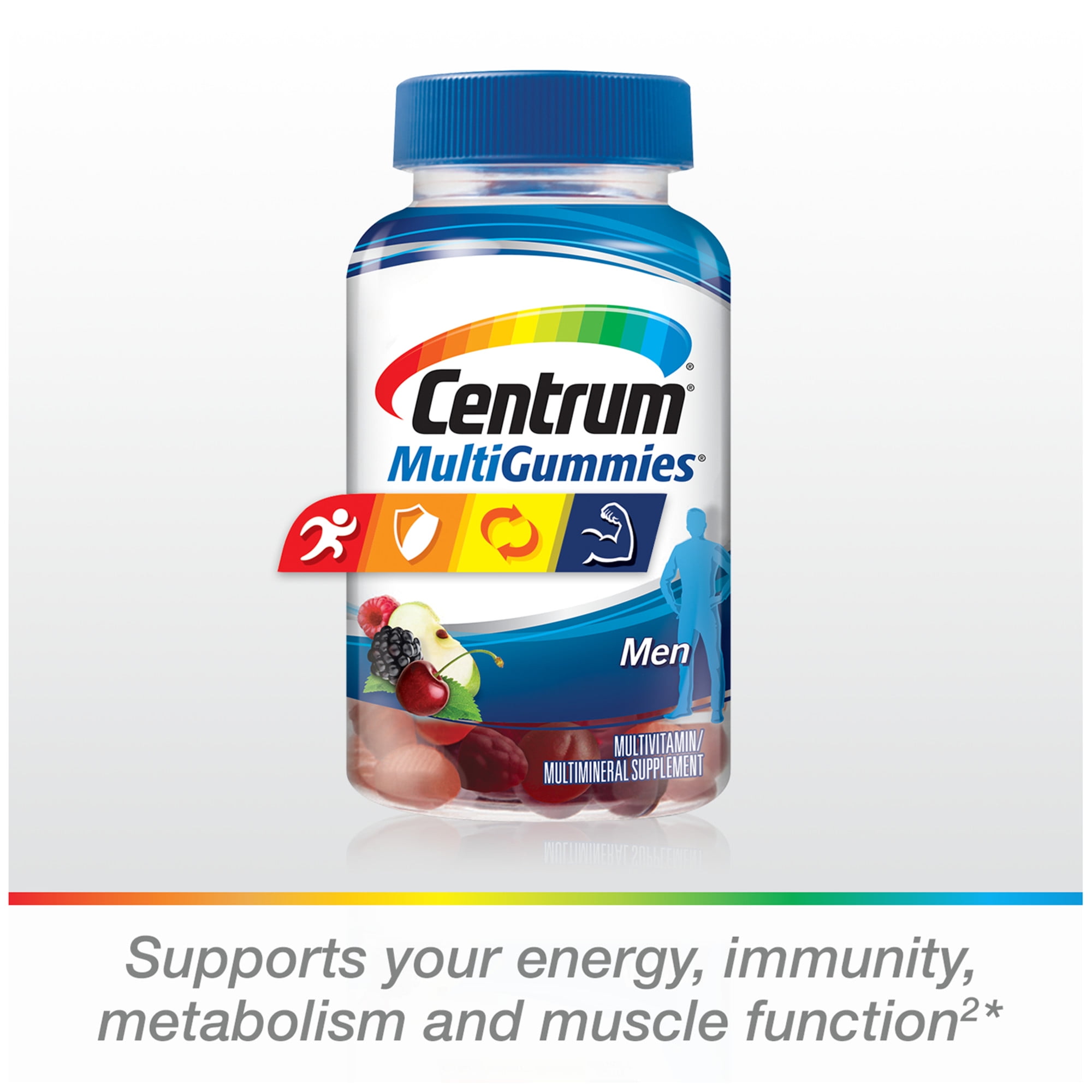 Centrum Men 50 Plus Multigummies Fruit 90 Ct Multivitamin Gummies