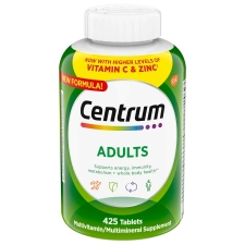 Centrum Adults Multivitamin 425 Tablets - Daily Essential Nutrition Boost