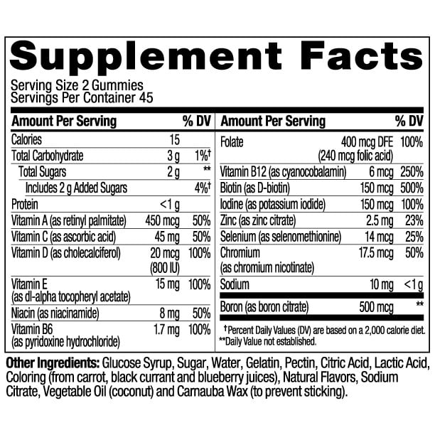 OLLY Women Daily Multivitamin Gummy Berry Flavor 3-Pack 90 Ct
