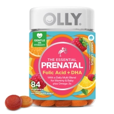 OLLY Prenatal Multivitamin Gummy Women Folic Acid Vitamin D Omega 3 DHA 84 Ct