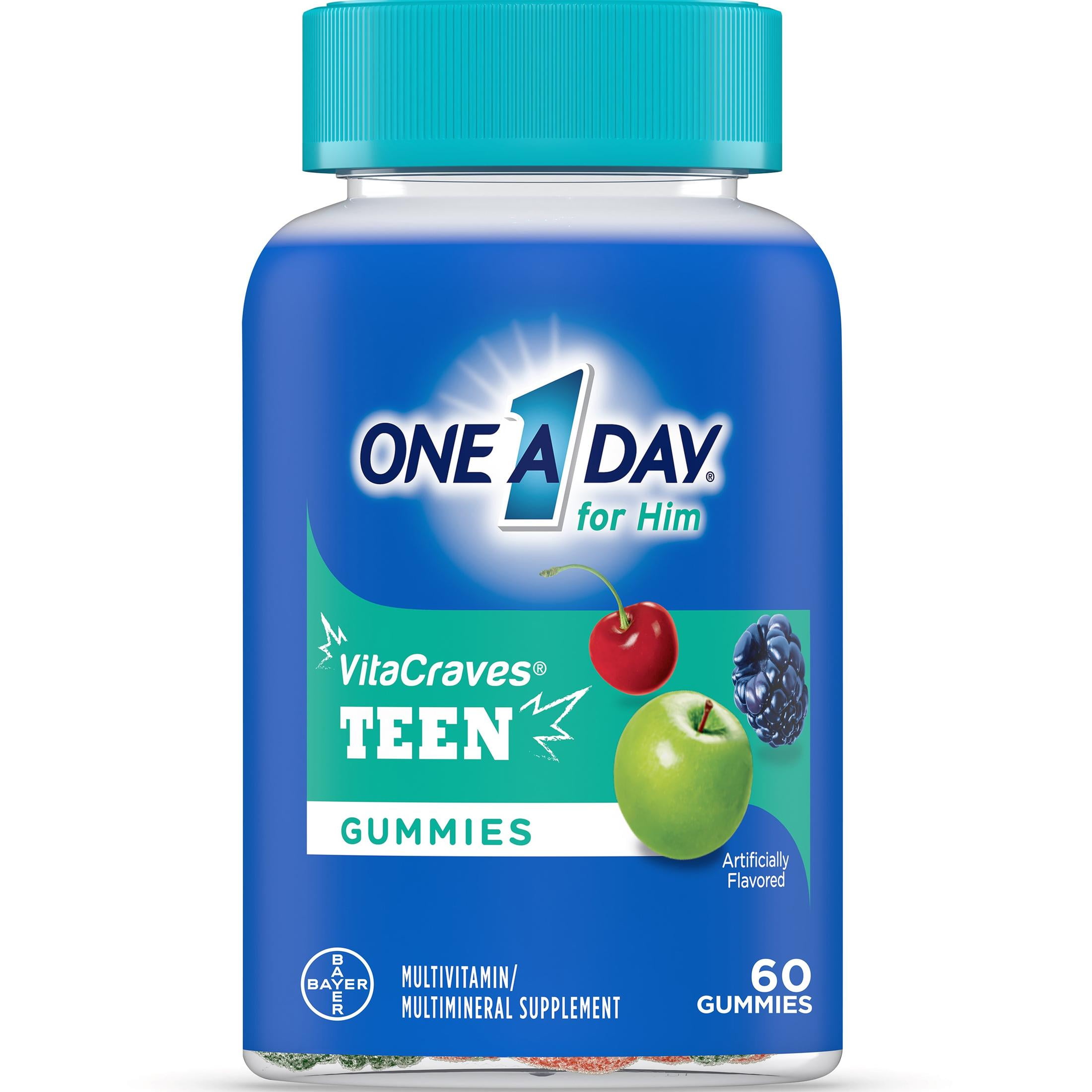 One A Day Teen For Him Multivitamin Gummies 60 Count