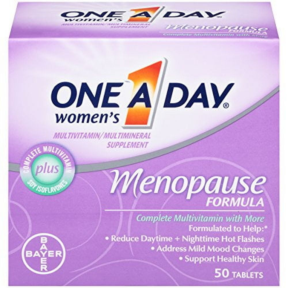 One A Day Women's Complete Multivitamin Menopause Formula 50 Tabs 5 Pack