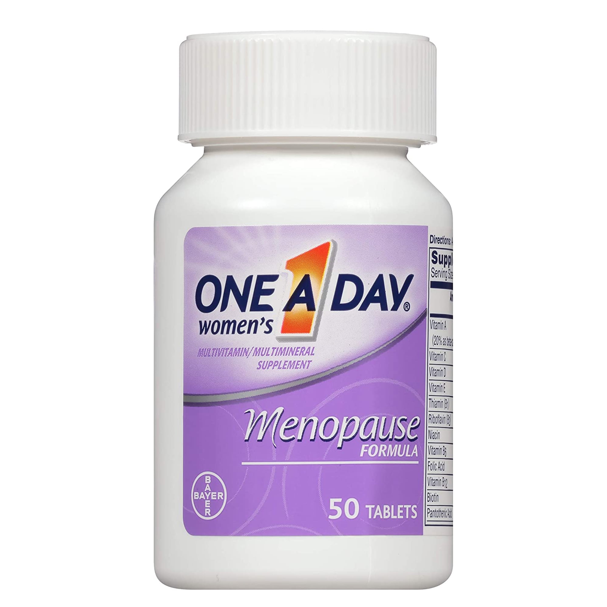 One A Day Women's Complete Multivitamin Menopause Formula 50 Tabs 5 Pack