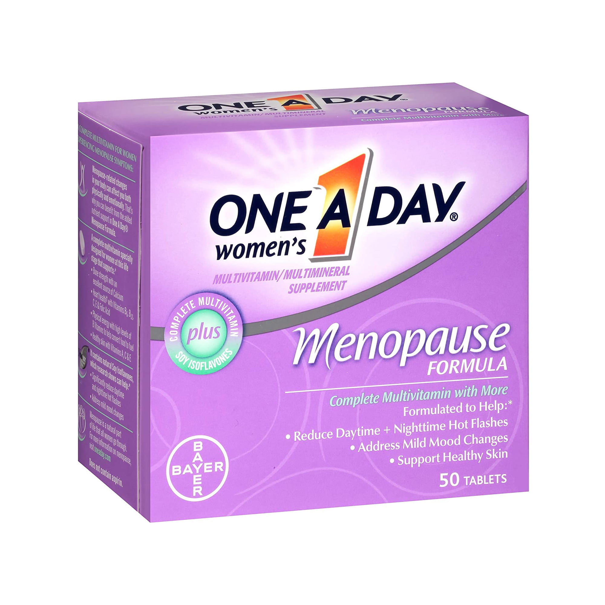 One A Day Women's Complete Multivitamin Menopause Formula 50 Tabs 5 Pack