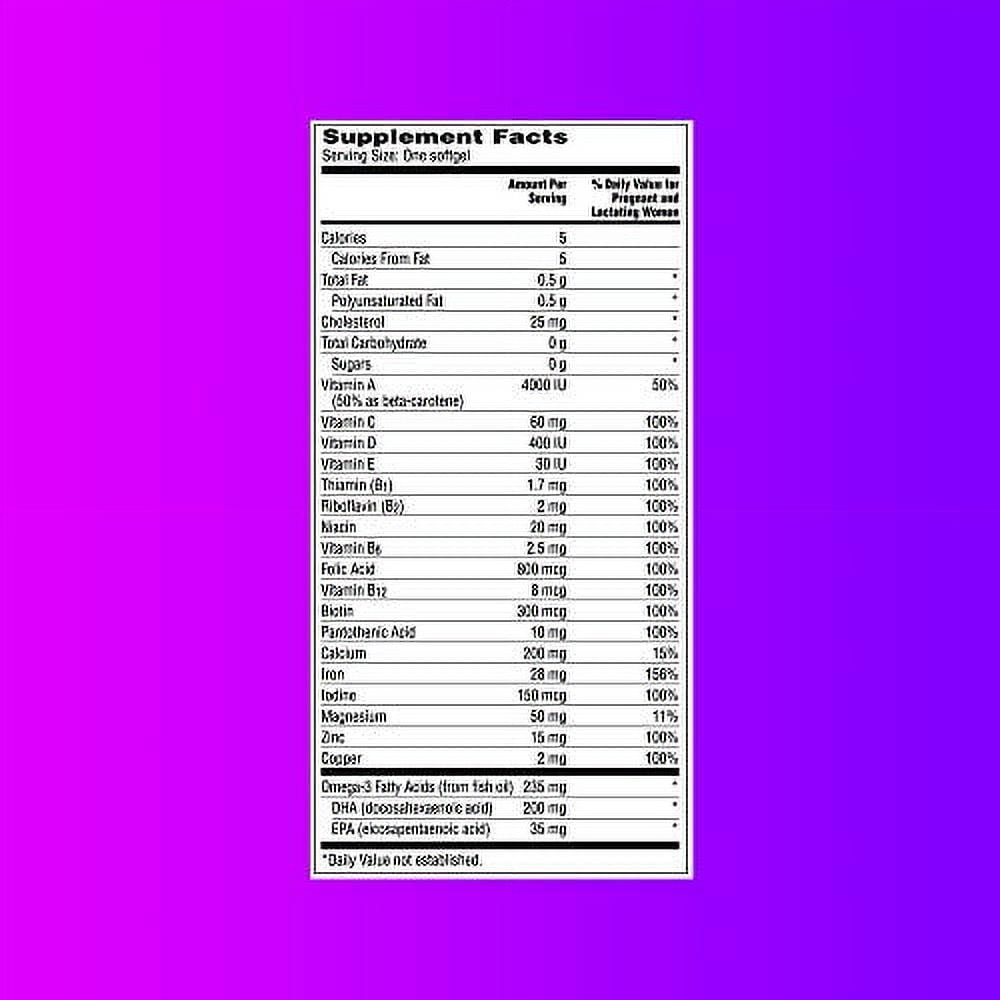 One A Day Prenatal 1 Multivitamin for Women Before, During, and Post Pregnancy 90 Count