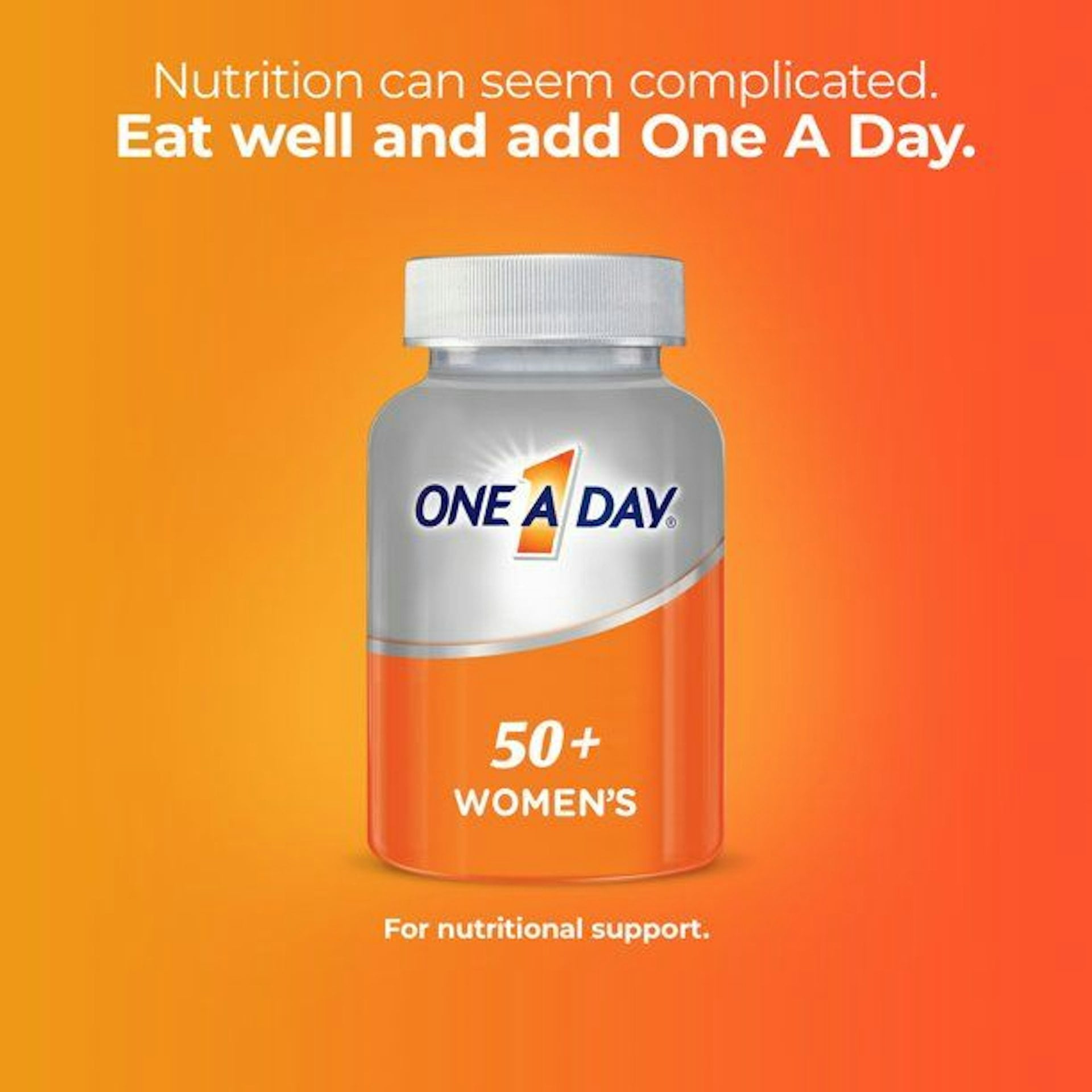 One A Day Women's 50 Plus Healthy Multivitamins 260 Tablets