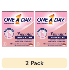 One A Day Advanced Prenatal Multivitamin with Choline 60+60 Count Pack
