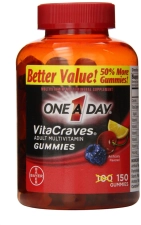 One A Day Vitacraves Regular Gummies 150 ea Pack of 2