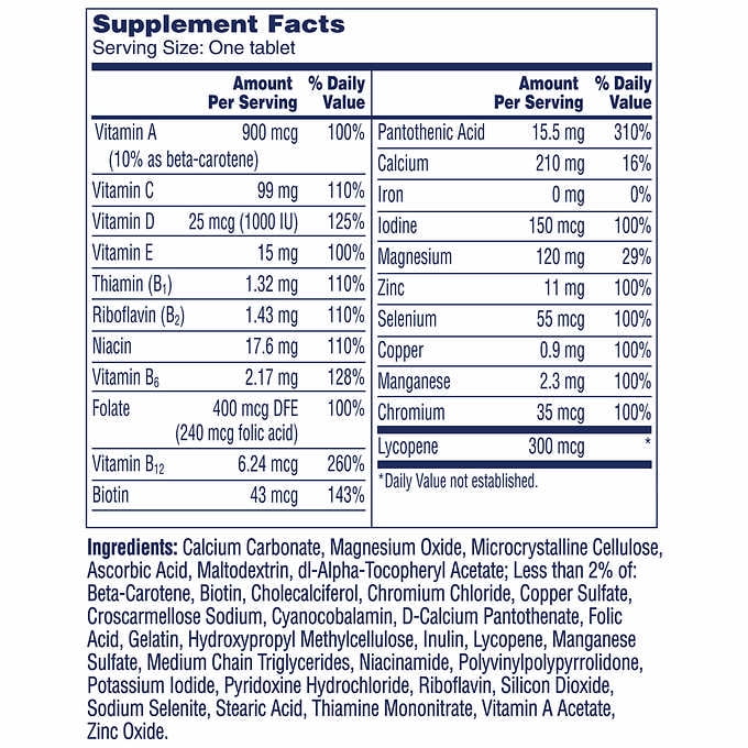 One A Day Men Multivitamin 300 Tablets