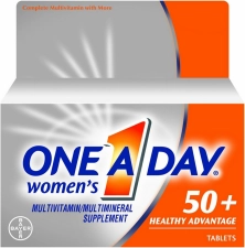 One A Day Womens 50Plus Advantage Healthy Multivitamin Tablets 65 count Pack of 2