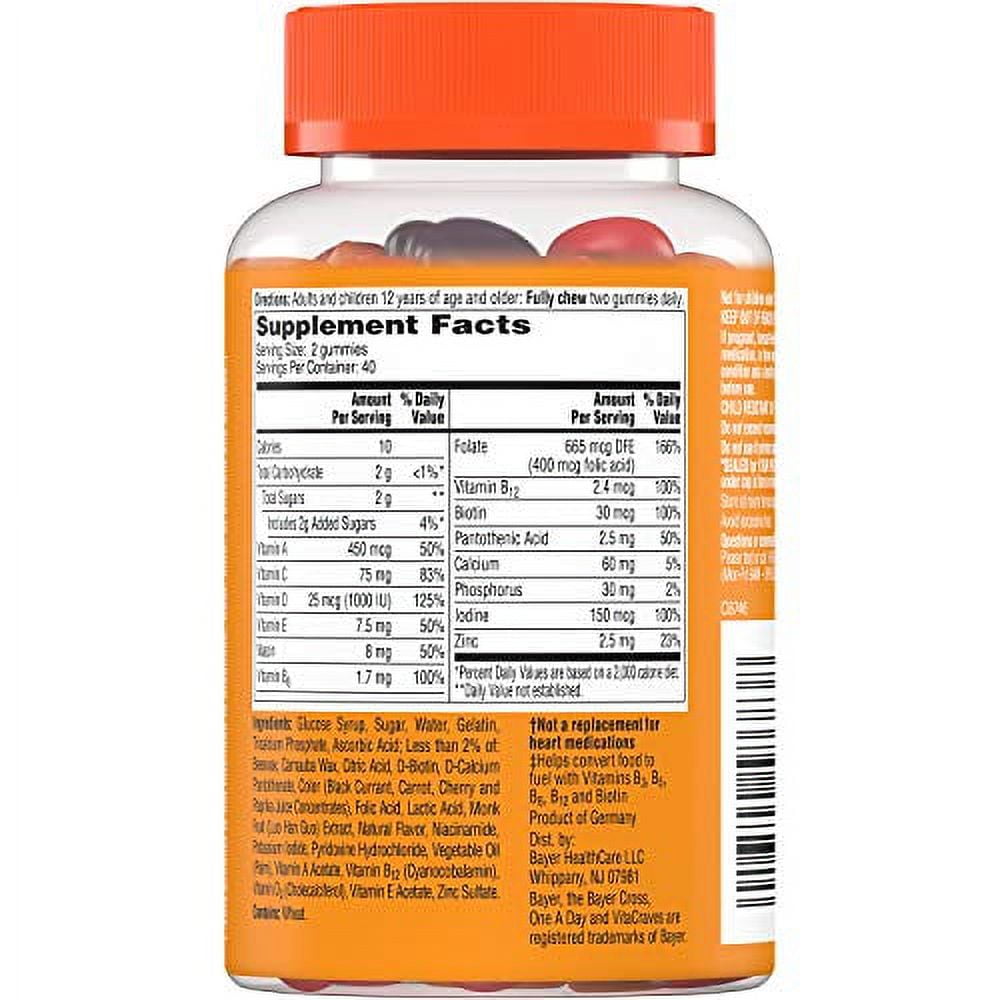 One A Day Women VitaCraves Gummy Multivitamin 160 ct 2 Pack